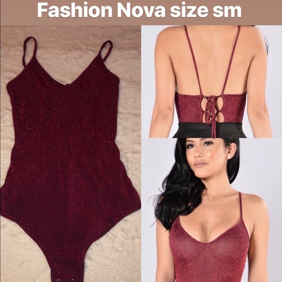 Sparkle red bodysuit - Picture 1 of 1